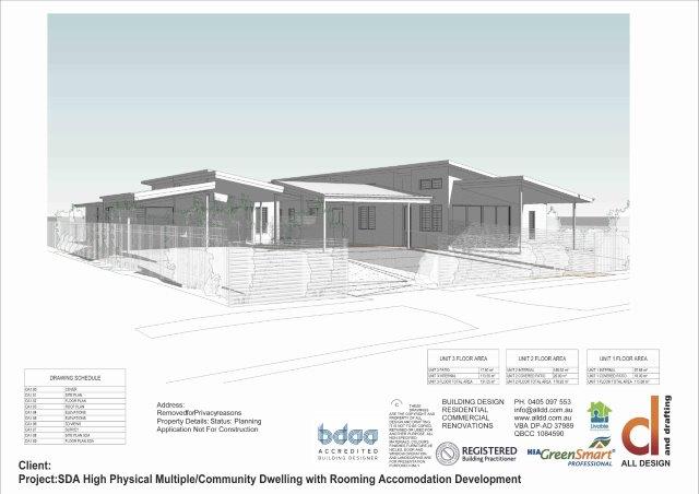 SDA High Physical Multiple/Community Dwelling with Rooming Accommodation Development 3D View