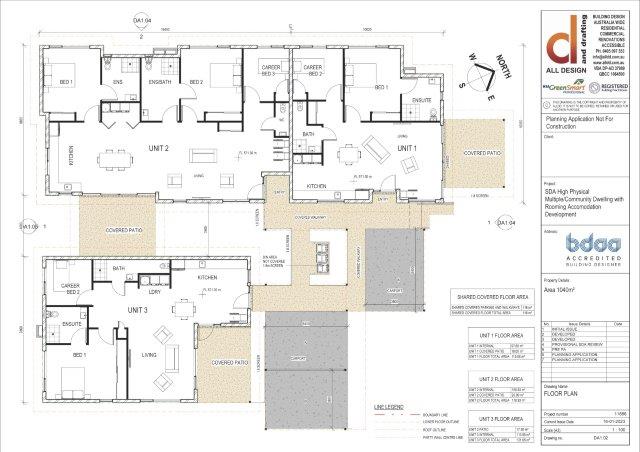 SDA High Physical Multiple/Community Dwelling with Rooming Accomodation Development Floor Plan