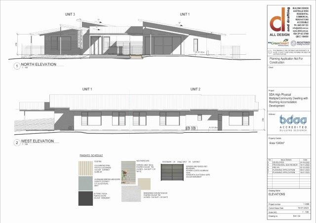 SDA High Physical Multiple/Community Dwelling with Rooming Accomodation Development Elevations