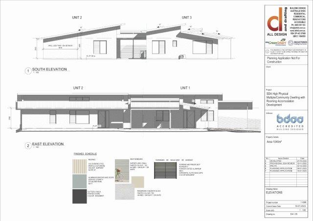 SDA High Physical Multiple/Community Dwelling with Rooming Accomodation Development Elevations 2