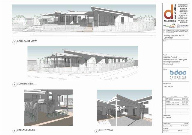 SDA High Physical Multiple/Community Dwelling with Rooming Accomodation Development 3D Views