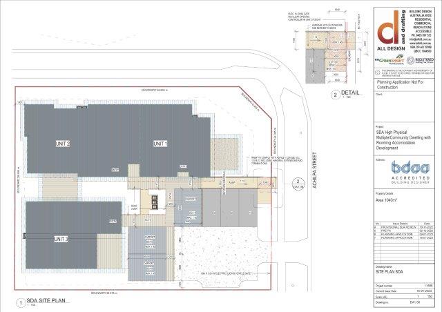SDA High Physical Multiple/Community Dwelling with Rooming Accomodation Development Site Plan SDA